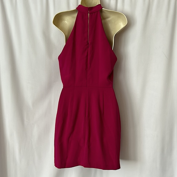 Amanda Uprichard Fuschia Pink Mock Neck Sleeveless Dress **Size M**🔥🔥 - Picture 2 of 5
